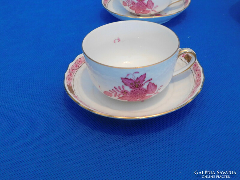 Herend Apponyi pur-pur pattern 6-piece tea set