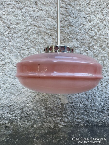 Vintage Mályva üveg lámpa függeszték retro design