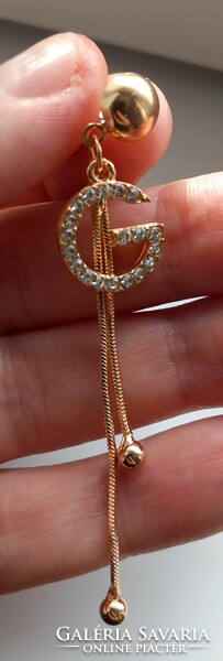 Gold-plated elegant earrings