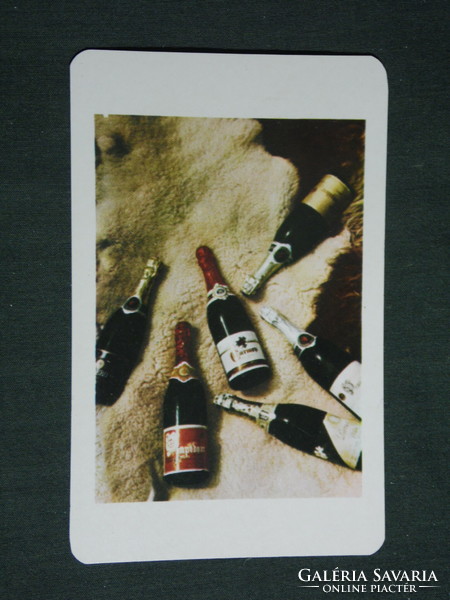 Kártyanaptár, Pompadour pezsgő család, Ágker Kft., 1976 ,   (2)