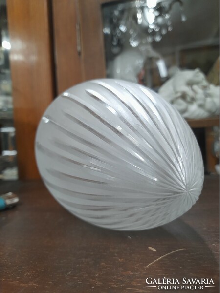 Glass polished lamp shade. 18 Cm.