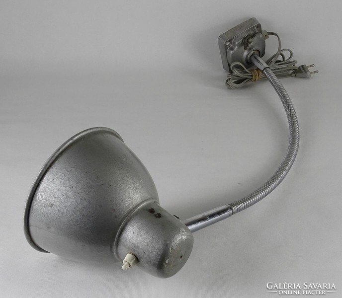 1P356 Bauhaus industrial ezüst színű íróasztali lámpa műhelylámpa