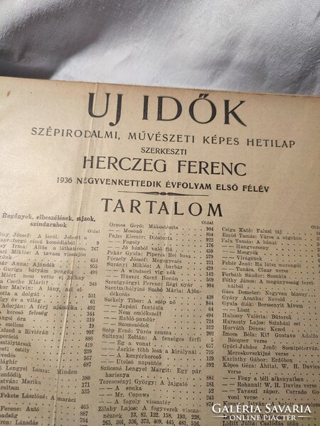 Herczeg Ferenc ÚJ IDŐK 4 kötet együtt
