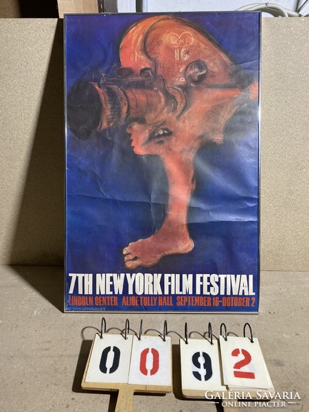 Eredeti 1969-es Marisol poszter a 7. New York-i Filmfesztiválra a Lincoln Centerben