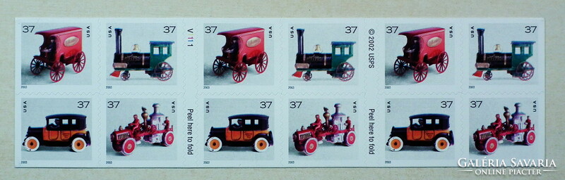 2002. Usa - stamp book: old toys