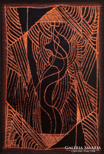 Tapestry designed by Endre Szasz - geisha