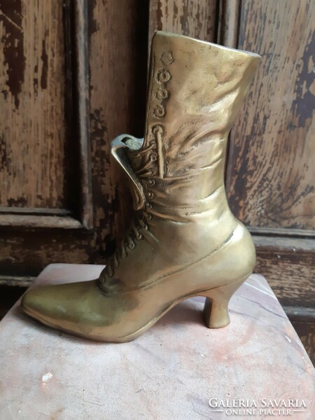 Vintage Brass Victorian Women's Boots