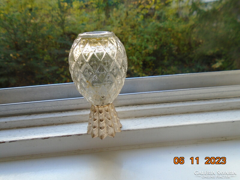 1970 Pineapple Embossed Parfum Bottle with Gilded Cap from Avon