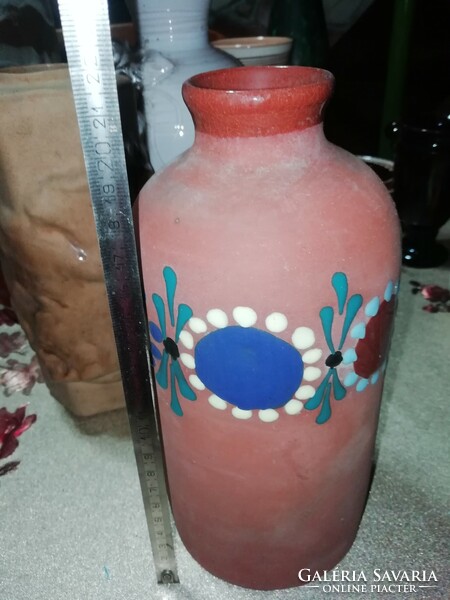 Sárospataki Majolika váza.a képeken látható állapotban van