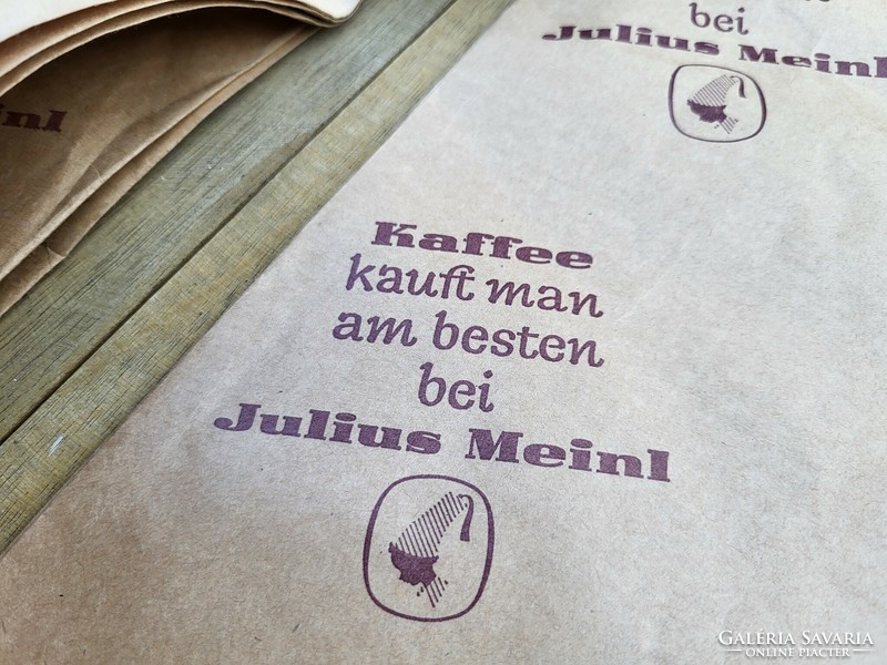 Retro Julius Meinl papírtasakok egyben