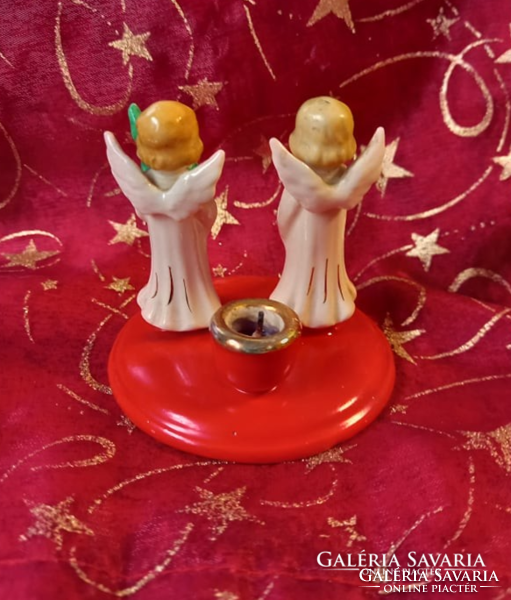 Cute Christmas Kreiss ceramic figurine (angelic candle holder)