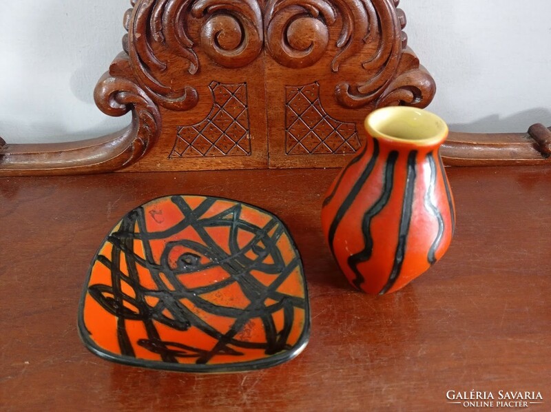 Retro pond head ceramic fish bowl and mini vase