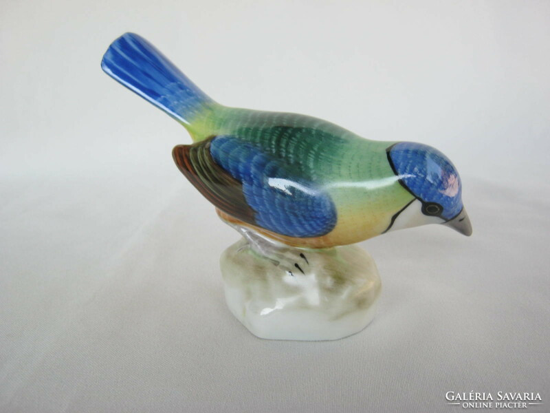 Retro ... Herendi porcelán kézzel festett figura nipp színes madár