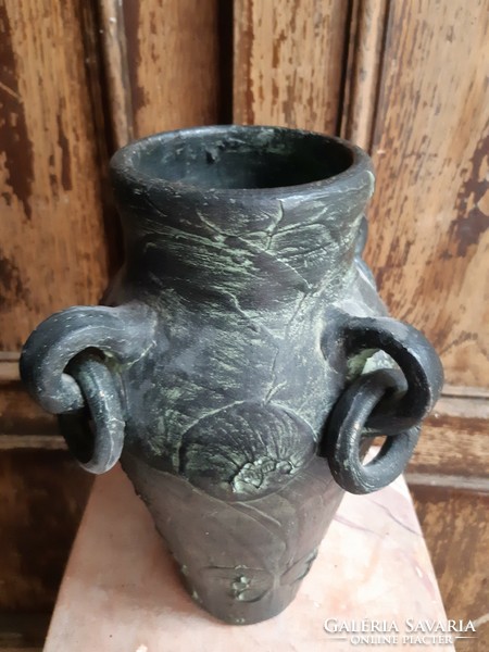 French terracotta vase