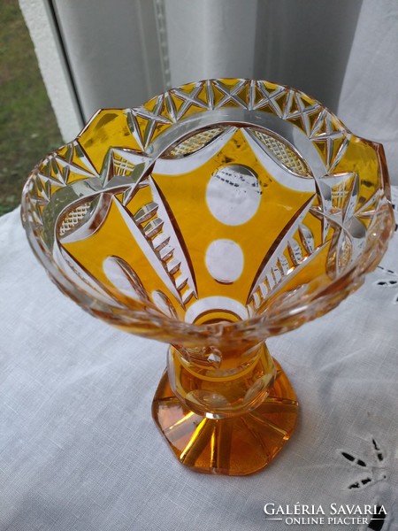 Cseh Bohemia kristály váza
