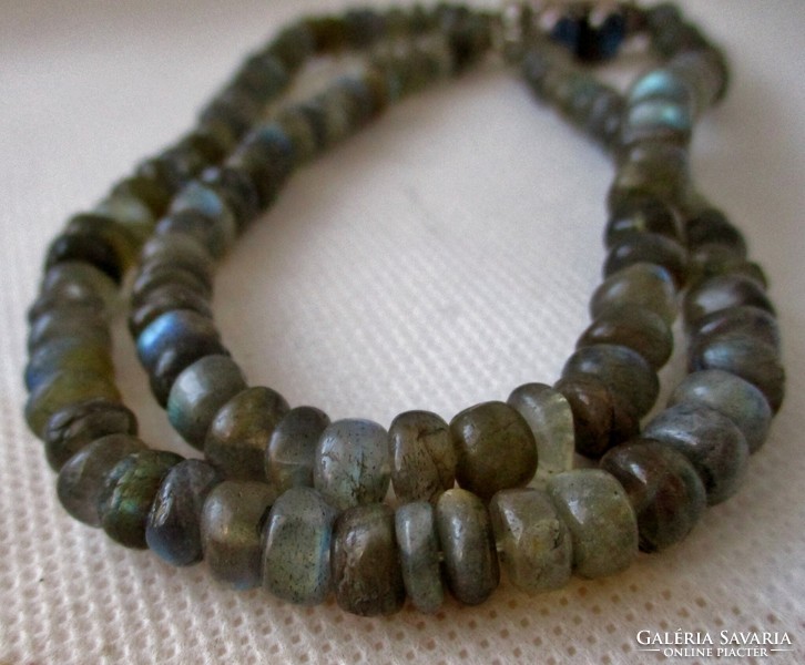 Special labradorite necklace with labradorite stone silver clasp