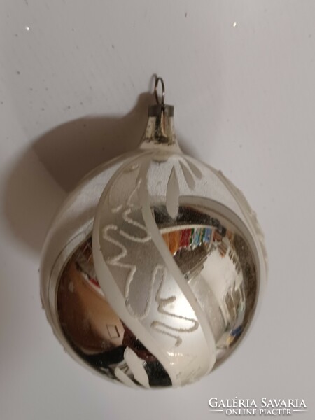 Old glass Christmas tree decoration - retro