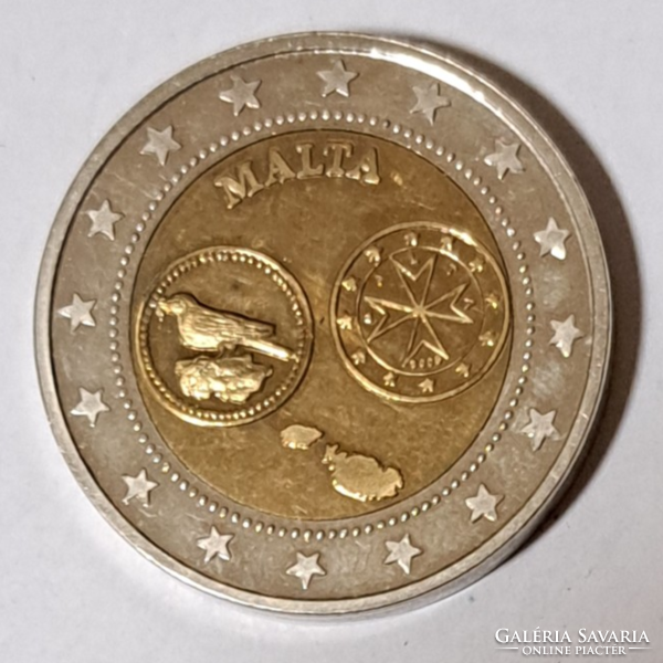 2008 Málta próba 1 Euro bimetál  (884)