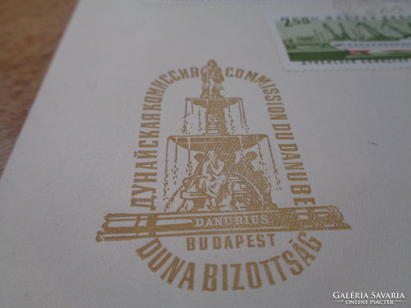 Kettő  db , első napi  bélyeg kiadás  , Danubius  Budapest Duna Bizottság  1967 .
