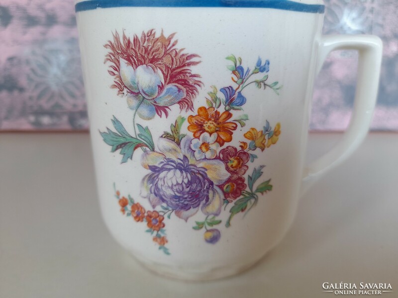 Floral granite mug