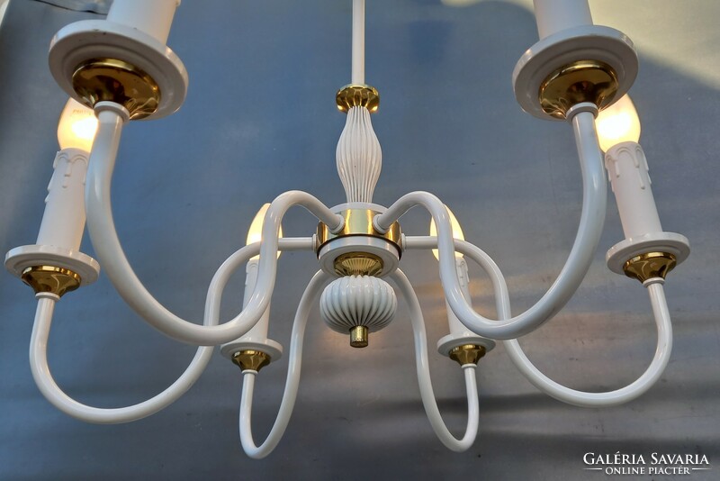 Flemish copper chandelier shabby chic