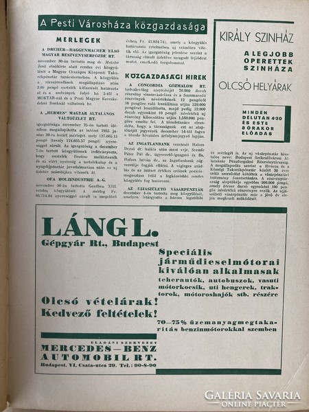 The Pest Town Hall, urban policy and critical review - December 1935 - Budapest historical rarity