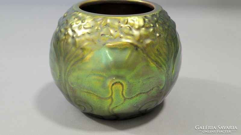 Old Zsolnay eosin-glazed vase