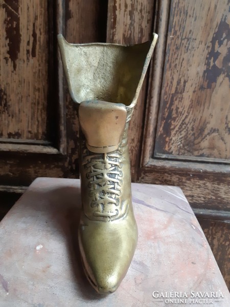 Vintage Brass Victorian Women's Boots