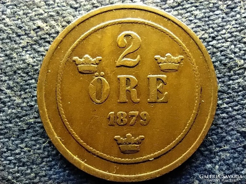 Sweden ii. Oszkár (1872-1907) 2 cents 1879 (id78390)