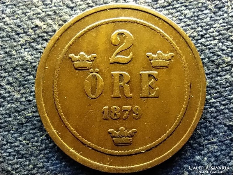 Svédország II. Oszkár (1872-1907) 2 Öre 1879  (id78390)