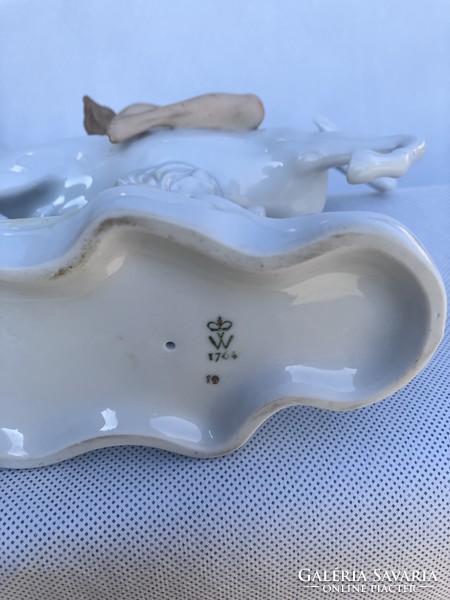 Lovas meztelen amazon, Wallendorf porcelán