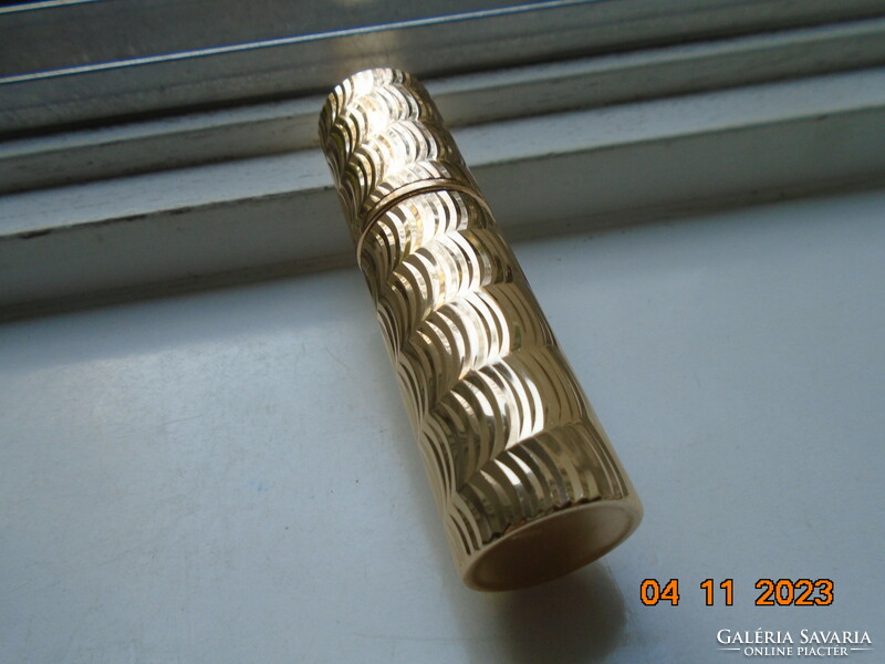 Art deco gilded metal housing with steam herb glass atomizer