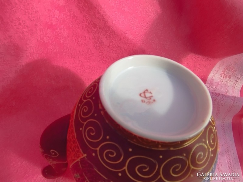 Antik japán Satsuma porcelán kiöntő