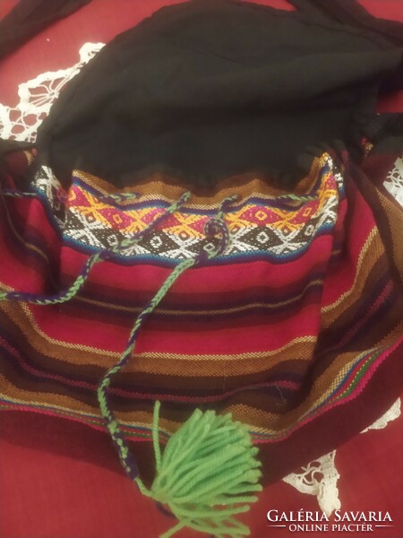 Woven women's satchel, shoulder bag