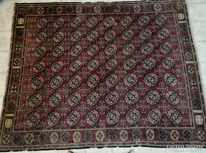 Sz/06 – antique, at least 100 years old, 280x230 cm, wool Persian carpet