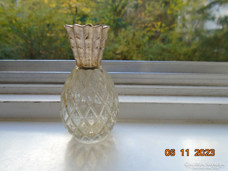 1970 Pineapple Embossed Parfum Bottle with Gilded Cap from Avon