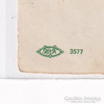 T:13 Újévii  antik cicás képeslap postatiszta