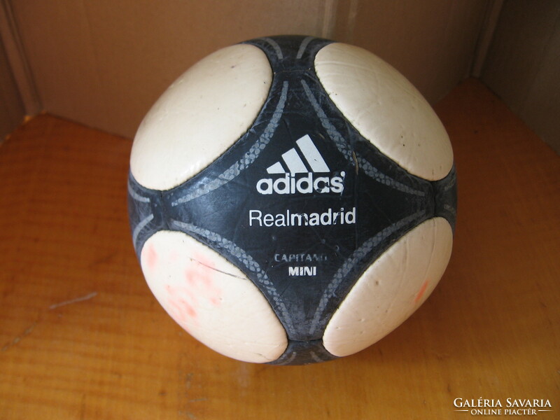 Retro collectible mini football, soccer ball adidas realmadrid