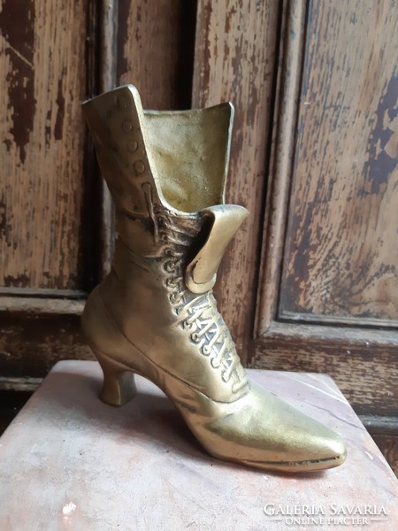 Vintage Brass Victorian Women's Boots