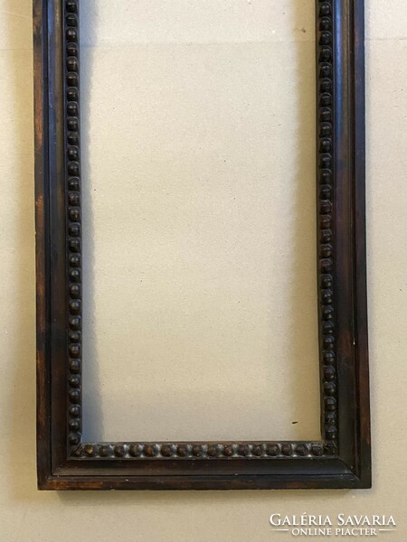 Carved top mirror or painting empty wooden picture frame 99 x 35 cm