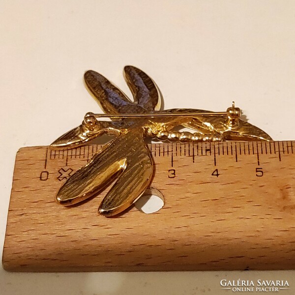 A wonderful metal enamel pin