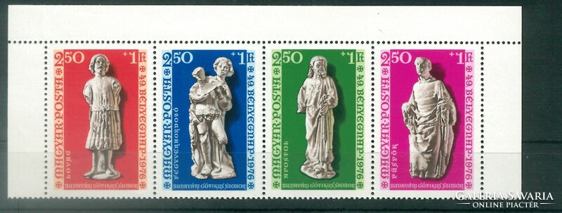 1976. Budavári Gothic sculptures, connected series** 3127-30