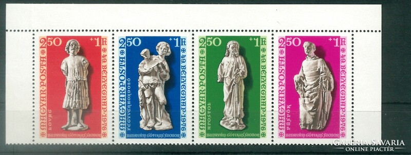 1976. BUDAVÁRI GÓTIKUS SZOBROK, ÖSSZEFÜGGŐ SOROZAT** 3127-30