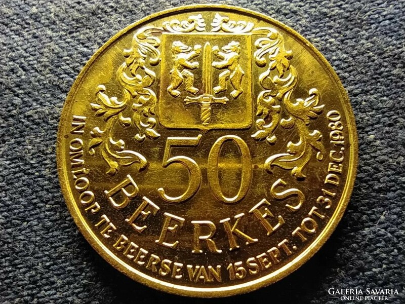 Belgium i. Baldvin 50 franc token 30.4mm 1980 beerse (id81121)