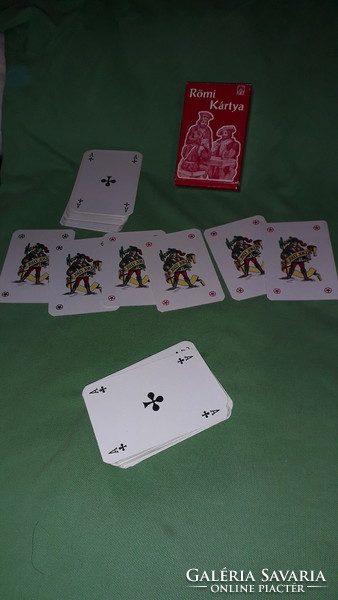 Old Tamás and Hops game factory - 110-card complete double deck of rummy cards with box as shown in pictures