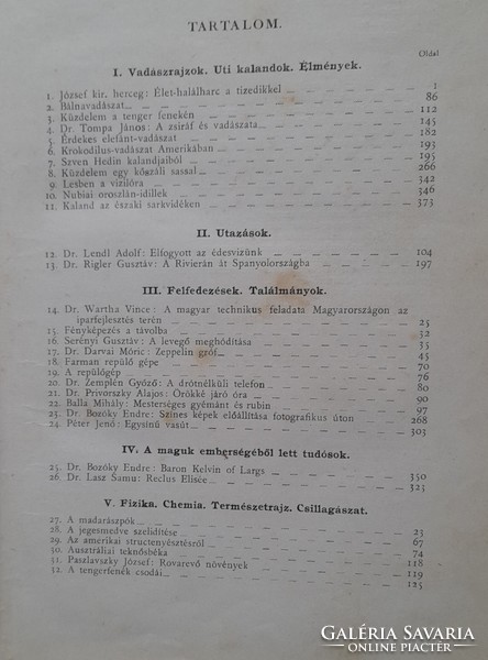 Universum évkönyv a család és ifjúság számára 1909