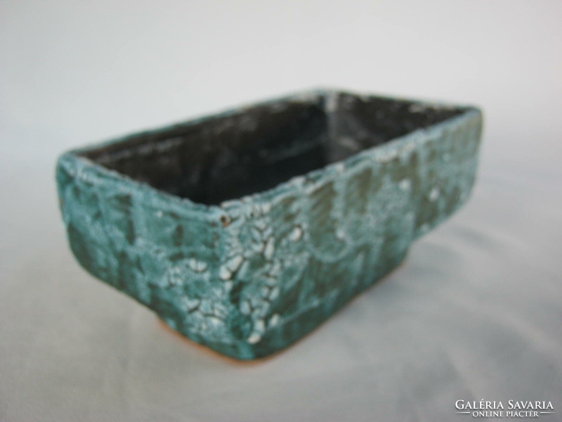 Retro ... Béla Mihály Hungarian applied art ceramic flower holder ikebana bowl