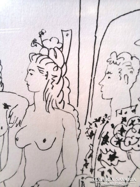 Picasso: A három nő és a torreádor - szép keretben