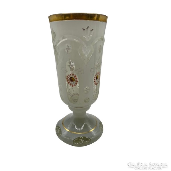 Czech commemorative cup with white-gold decoration m01294