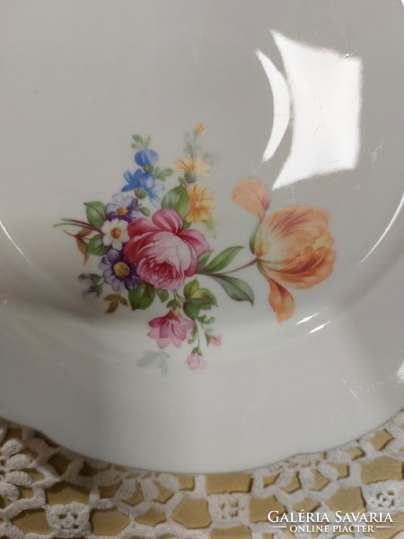 Kahla porcelain cake plate with a beautiful flower pattern, offering